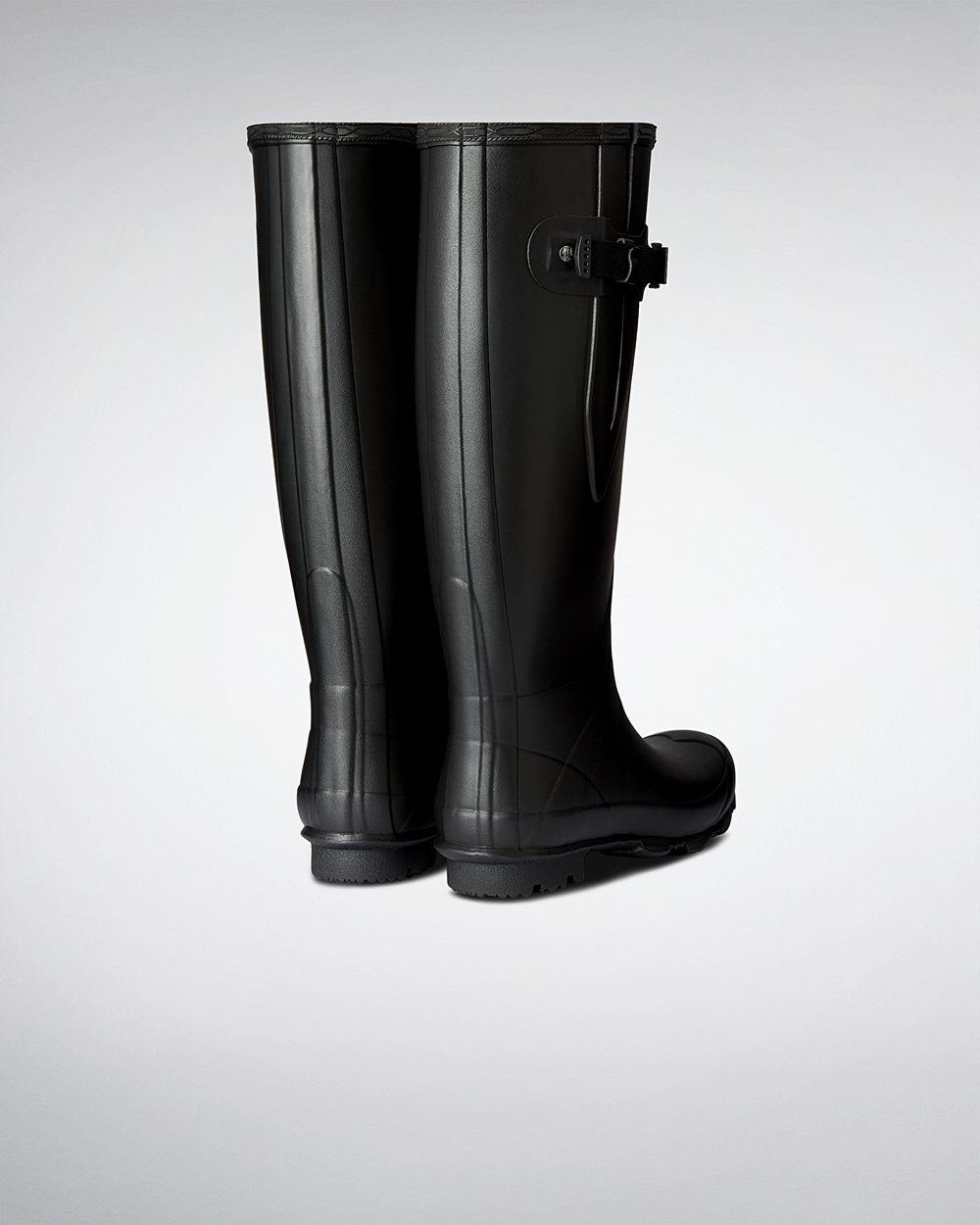 Hunter Norris Field Wide Fit Rain Boots - Cheap Online Womens Black - AXKJGO430